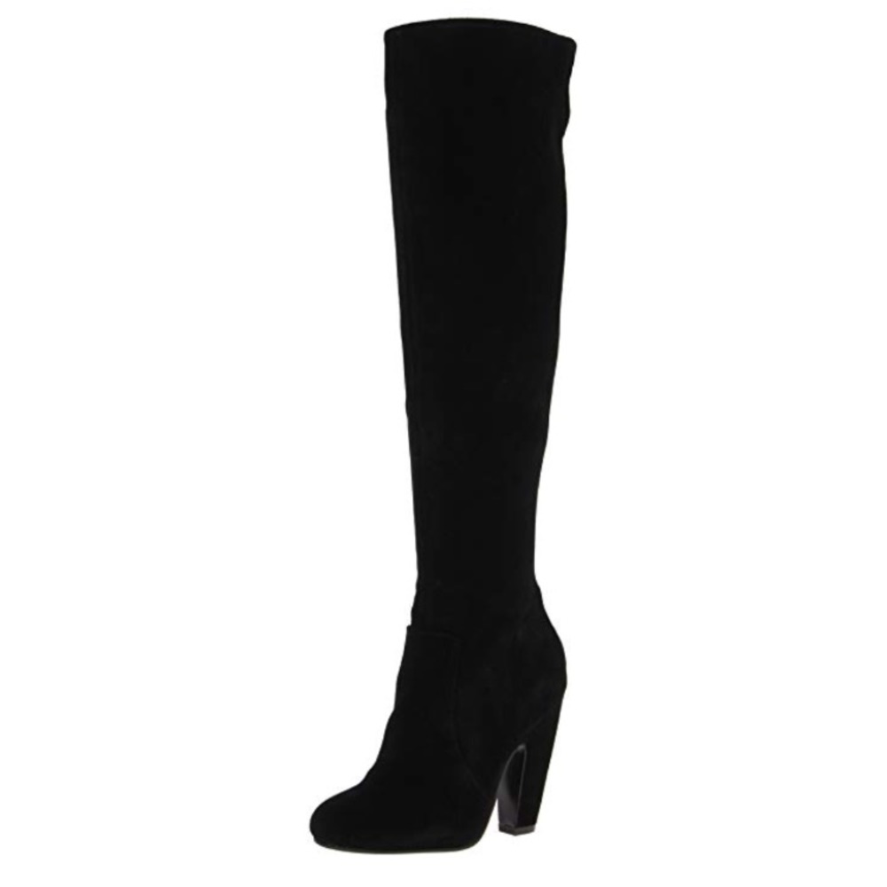 Over the knee black boots